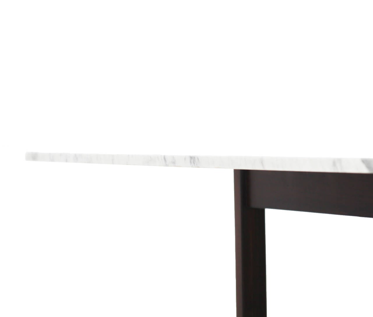 Brazilian Rosewood Dining Table with Carrara Marble Top 3