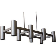 Large architectural 16 light bronze finished chandelier 4
