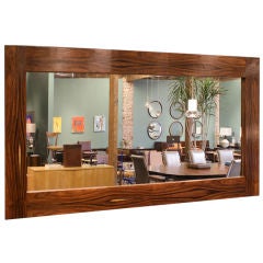 Huge vintage Brazilian Rosewood mirror