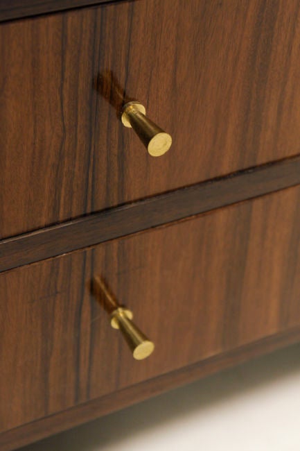 Rosewood Double Drawer Counter Top Jewelry Box For Sale at 1stdibs