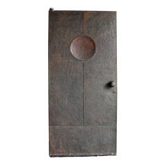 Hand-hammered heavy copper door Forms and Surfaces attribution 9