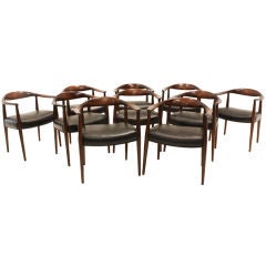 Set of ten "Not The Chair" dining chairs not by Hans Wegner
