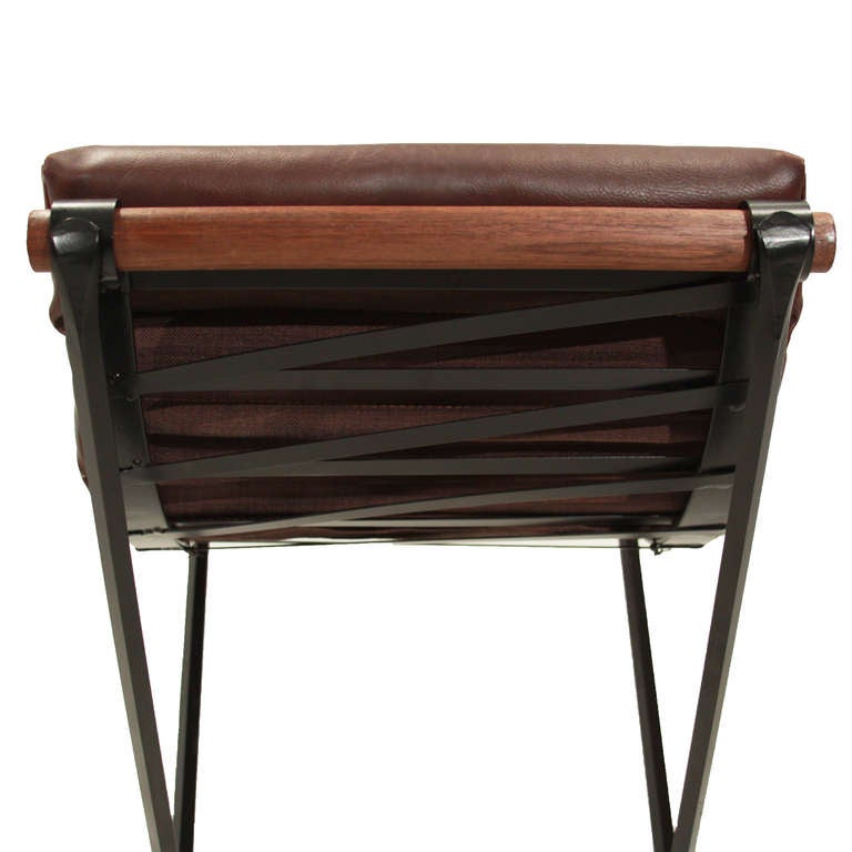 Contemporary The Iron & Rolled Seat Bar Stool by Thomas Hayes Gallery