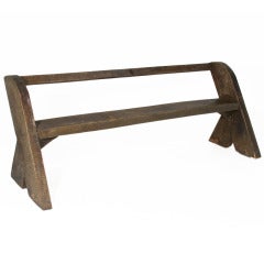 Angular Solid Ipe Bench From Brazil