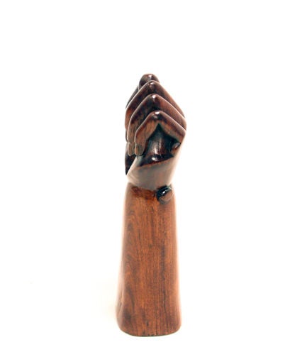 Made by artisans in the 1950's and 60's in Brazil's northern region of Bahia; The fist is referred to as a 