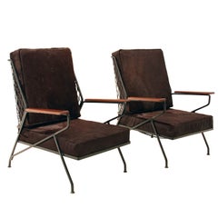 Salterini tall lounge chairs by Maurizio Tempestini