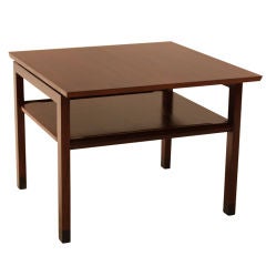 Dunbar Mahogany Side Table with Leather Tipped Feet 5
