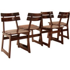 Set of Four "Taja" Outdoor Chairs by Sergio Rodrigues 4