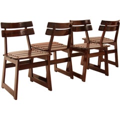 Organic Modern Sergio Rodrigues "Taj" Vinhatico Wood Outdoor Chair
