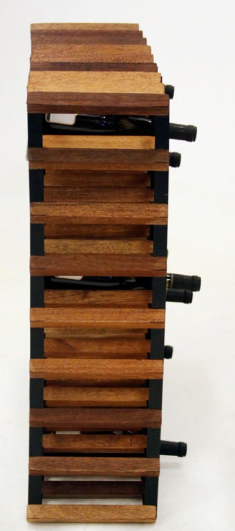 wine rack with hardwood from brazil at 1stdibs wine rack with hardwood from brazil at 1stdibs