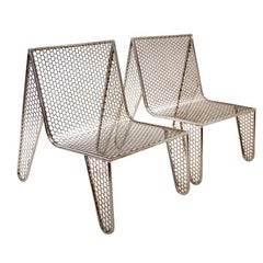 Set of Four "Inox" Chairs by Zanini de Zanine