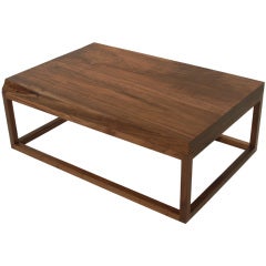 The Basic Coffee Table in Walnut with live edges by Thomas Hayes Studio