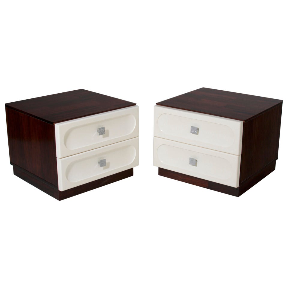 Pair of Rosewood Night Stands