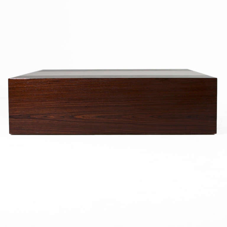 Rosewood and Oak Coffee Table by Thomas Hayes Studio 2