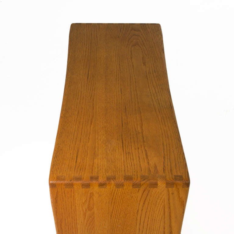Mid-20th Century California Craftsman Revolutionary Oak Console Table
