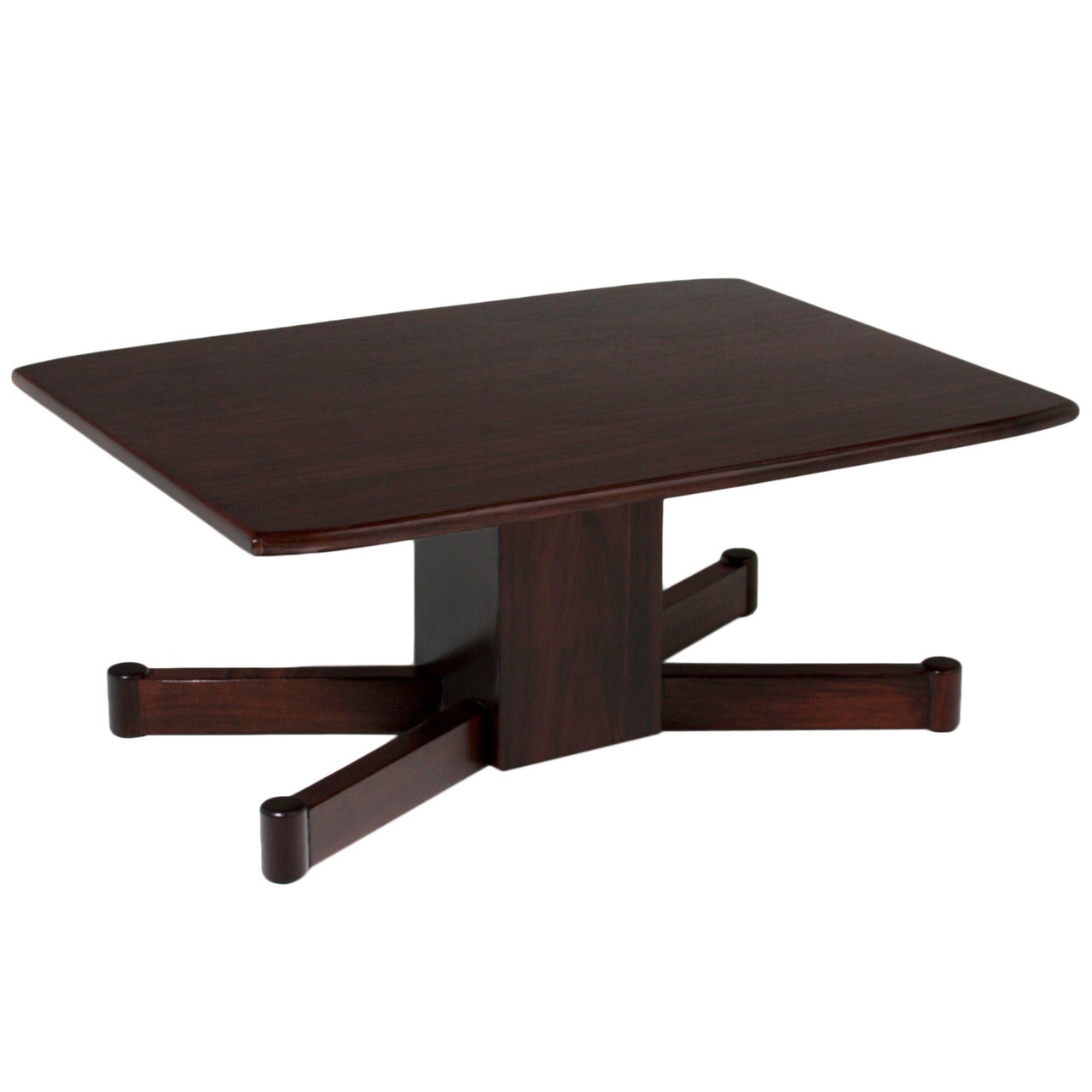 Mid-Century Modern Brazilian Hardwood Coffee Table For Sale
