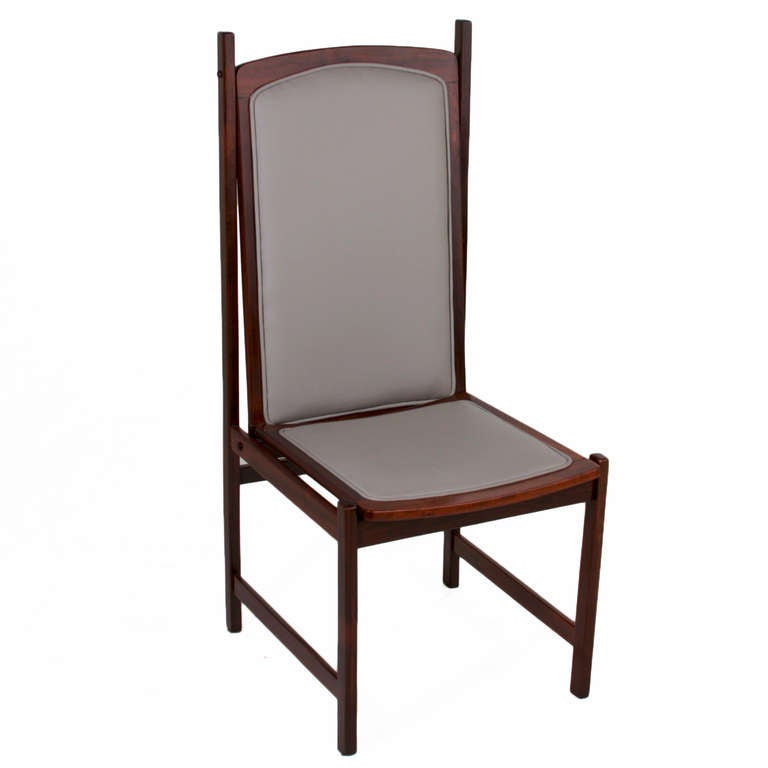 Mid-20th Century Celina Moveis Brazilian Mahogany Side Chairs, circa 1960 For Sale