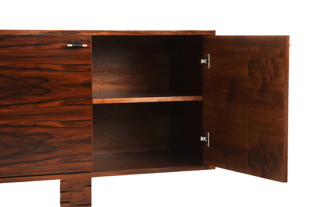 Rosewood The Pierced Credenza by Thomas Hayes Studio
