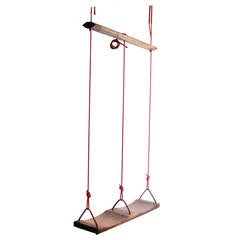 Double Callais Swing in Walnut by Thomas Hayes Studio