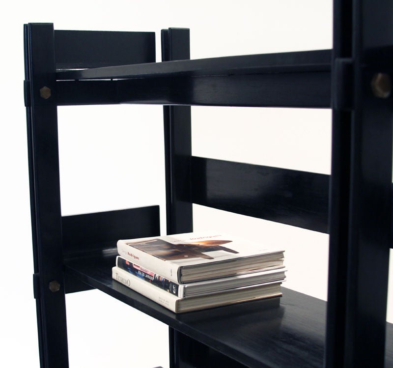 Brazilian Hardwood Bookshelf With Curved Edges 3