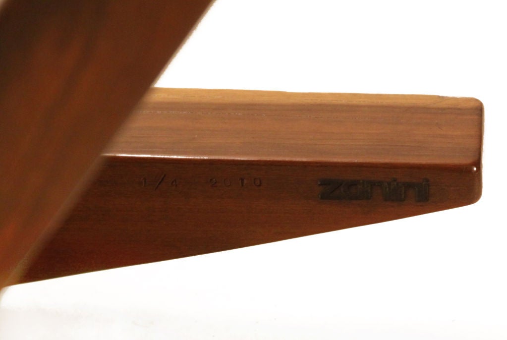 Contemporary Solid salvaged Ipe wood rocking chair by Zanini de Zanine