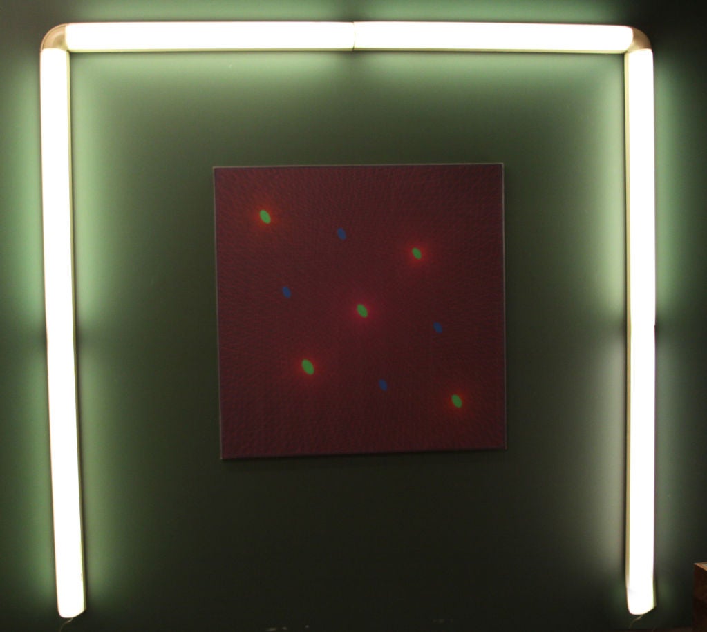 Large vintage wall mounted light sculpture