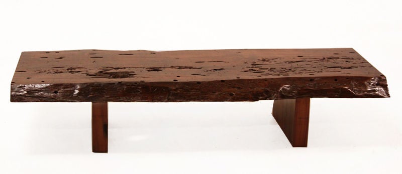 Live edge bench or coffee table by Zanini de Zanine