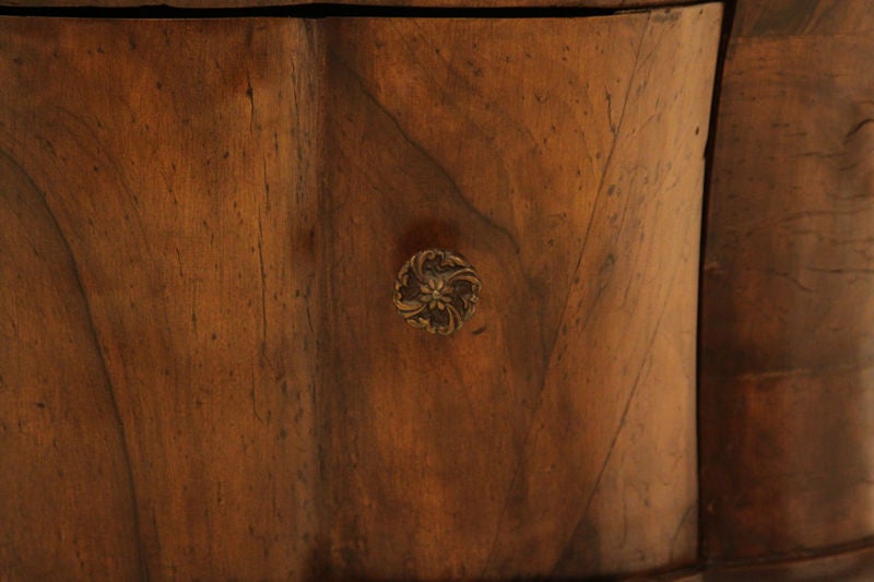 Burl Vintage scalloped burl Bombay Chest by Glenn Don