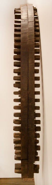 Organic Modern Brazilian Mill Cogwheel Wall Hanging In Good Condition For Sale In Los Angeles, CA