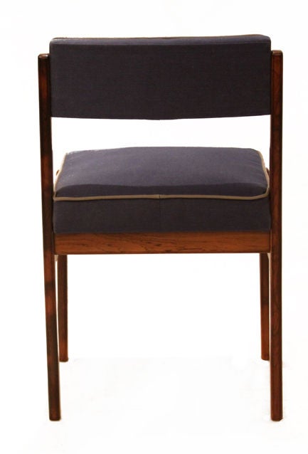 8 Sergio Rodrigues Tiao Chairs In Solid Rosewood 1959 In Good Condition In Hollywood, CA