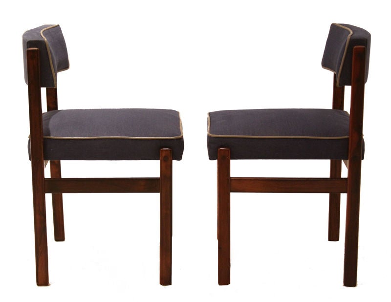 Mid-20th Century 8 Sergio Rodrigues Tiao Chairs In Solid Rosewood 1959