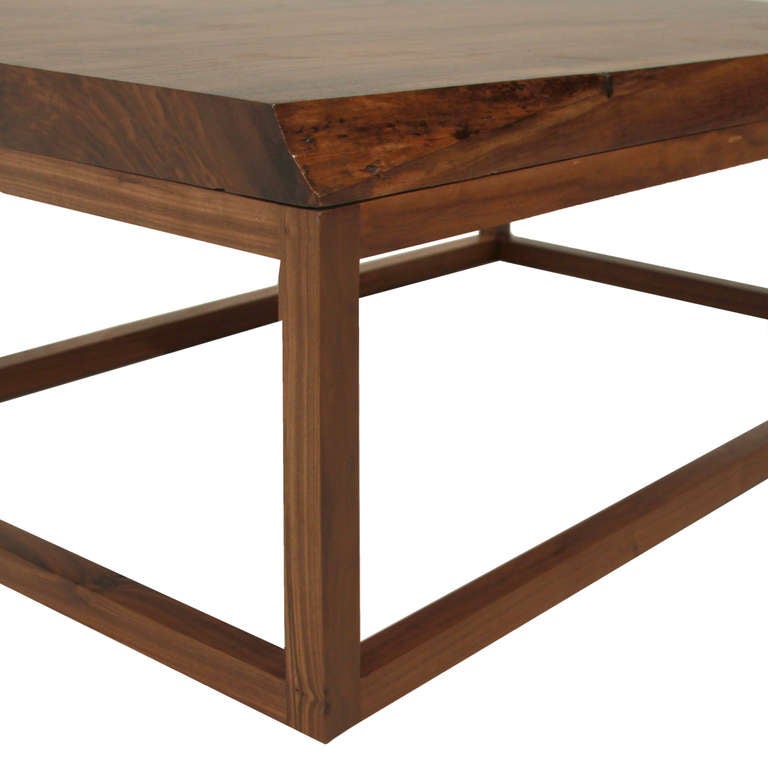 The Basic Coffee Table in Walnut with live edges by Thomas Hayes Studio 2
