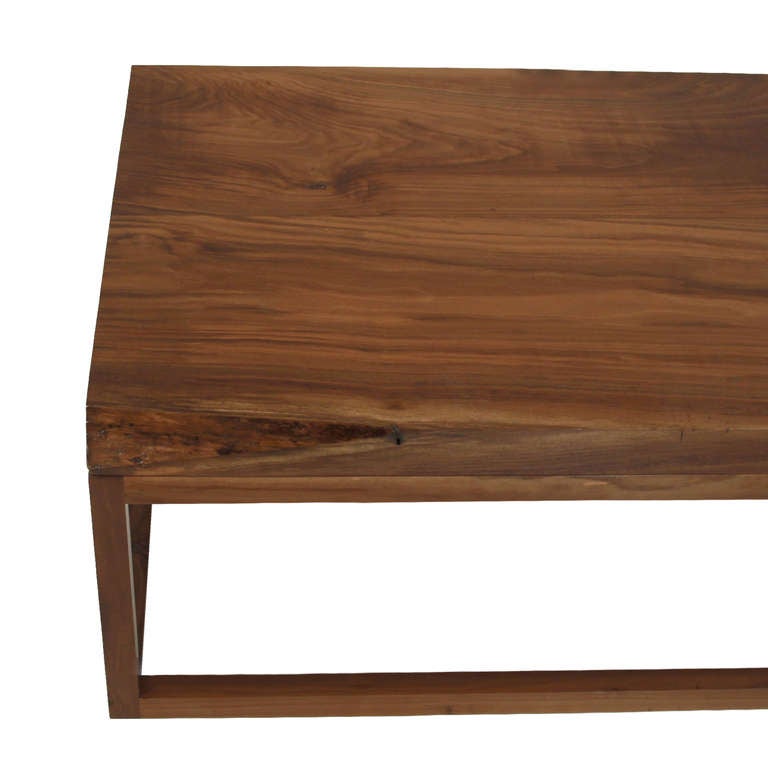 The Basic Coffee Table in Walnut with live edges by Thomas Hayes Studio 3