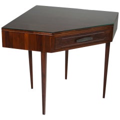 Solid Walnut Monteverdi and Young Corner Writing Desk