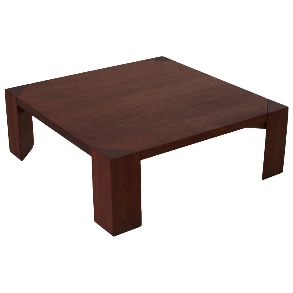 Midcentury Sherrill Broudy Solid Oak Coffee Table For Sale