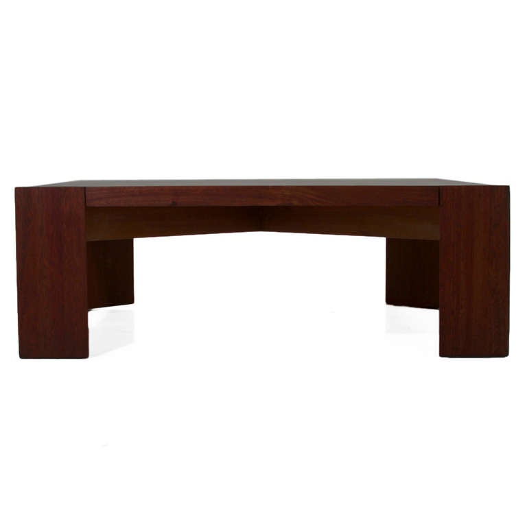 Mid-Century Modern Midcentury Sherrill Broudy Solid Oak Coffee Table For Sale