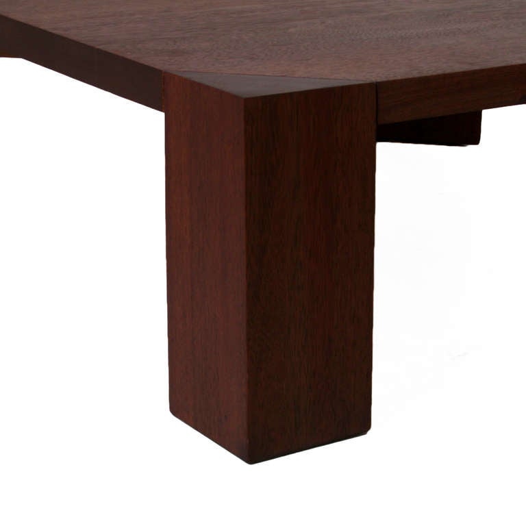Mid-20th Century Midcentury Sherrill Broudy Solid Oak Coffee Table For Sale