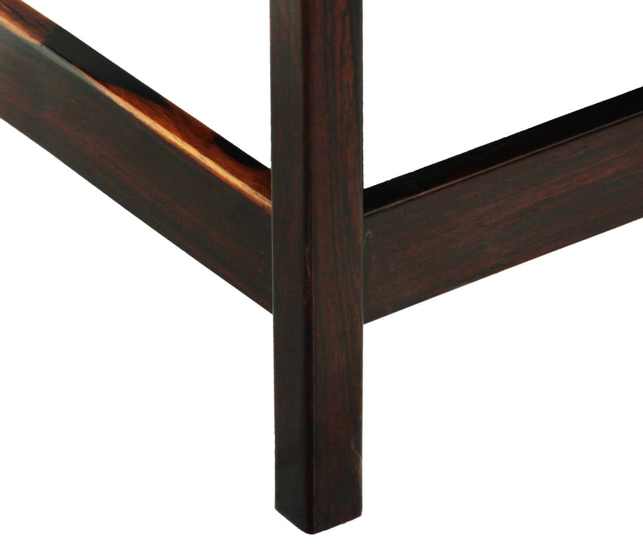 Pair of 1960s Rosewood Side Tables by Sergio Rodrigues For Sale 1