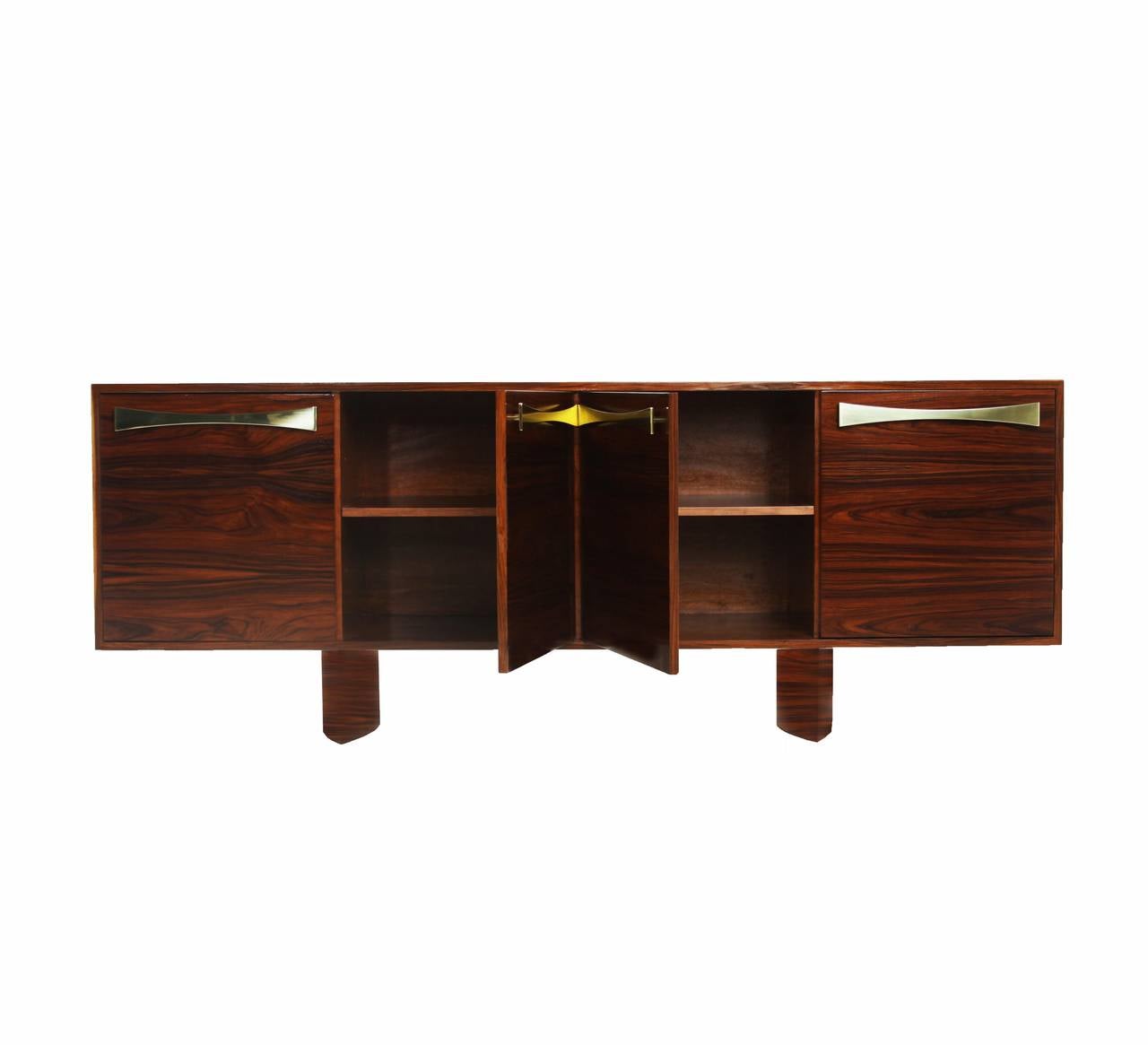 Lacquered The Rebecca Credenza by Thomas Hayes Studio For Sale