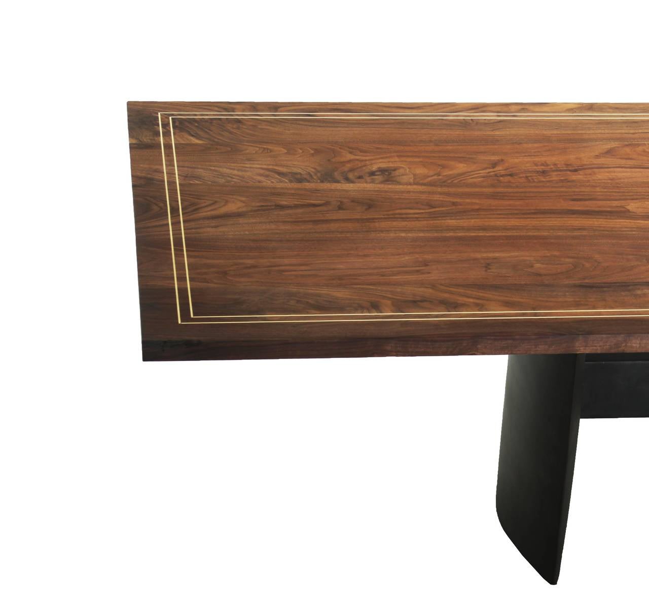 brass inlay table