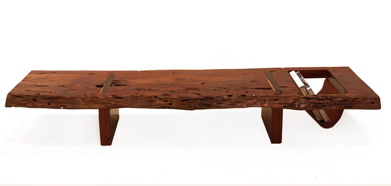 Large live edge coffee table or bench by Zanini De Zanine