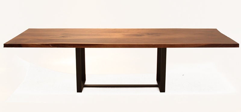 Large live edge black Walnut dining table
