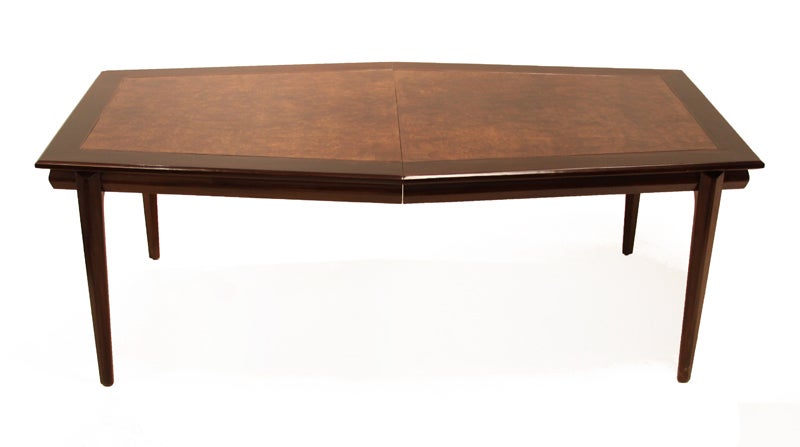 American Monteverdi Young Walnut Burl Dining Table For Sale