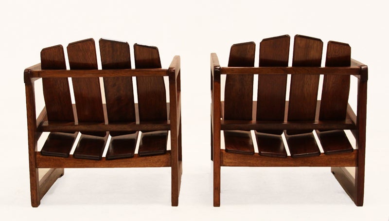 Mid-20th Century Set of 4 Sergio Rodrigues Taja Danif chairs