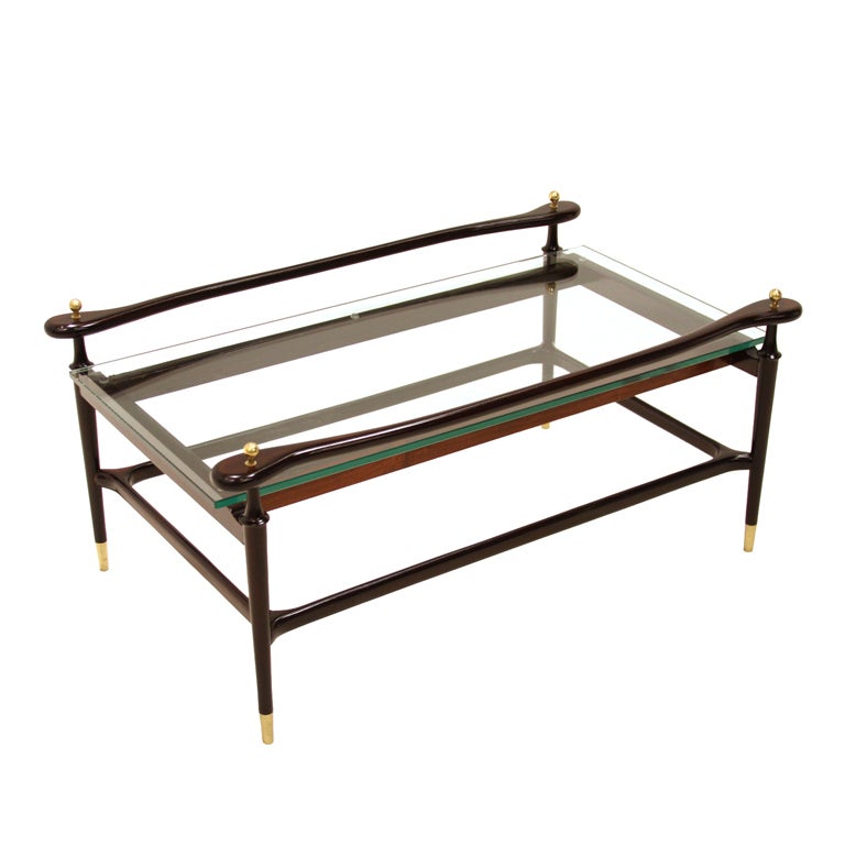 Giuseppe Scapinelli Mid-Century Modern Coffee Table For Sale