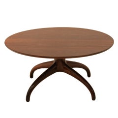 Round Handmade Walnut Coffee Table Round Handmade Walnut Coffee Table