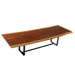 Solid Caro Caro live edge dining table from Brazil