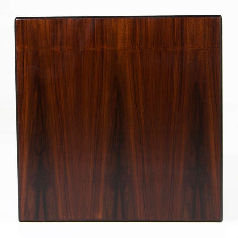 Organic Modern Brazilian Exotic Hardwood Nightstand or Side Table For Sale 1