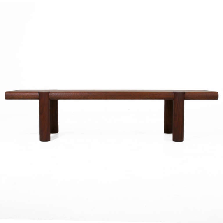 American Solid Exotic Hardwood Bench or Coffee Table by Sherrill Broudy