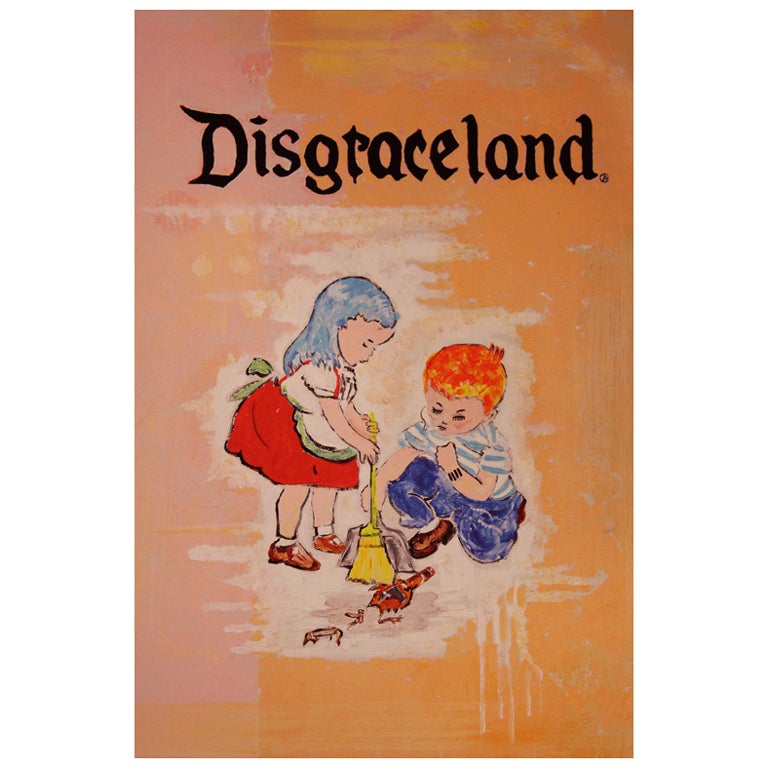 Limited edition lithograph "Disgraceland" by Buck Shanty